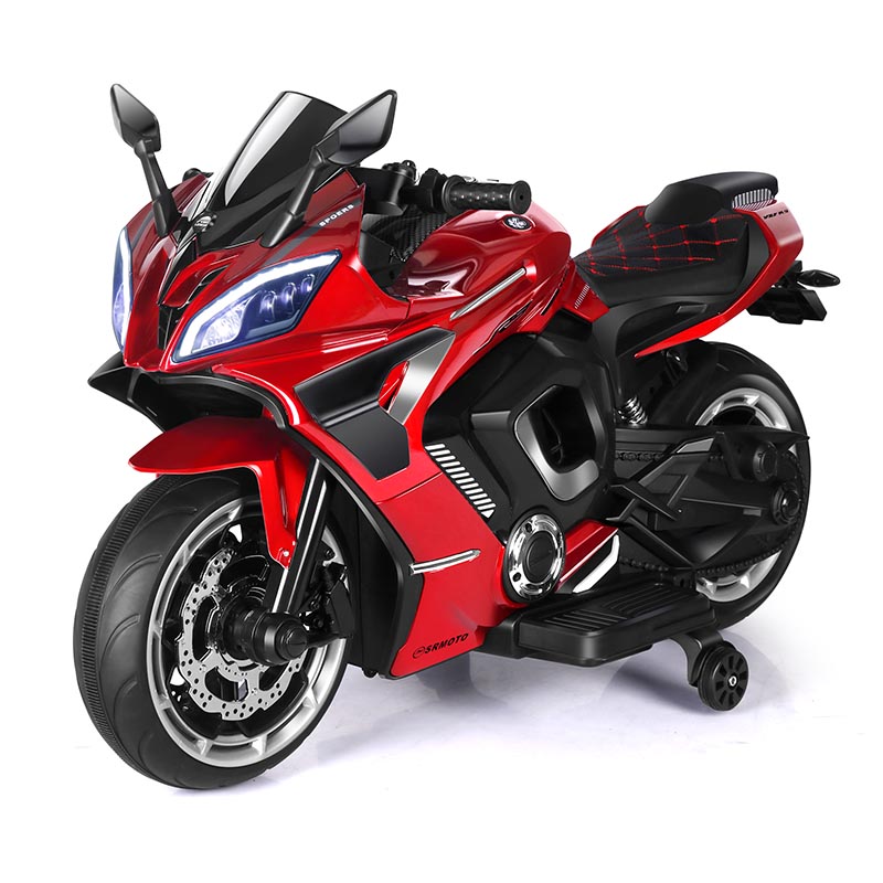 12V Dual Drive Kinder-Elektromotorrad mit Schlüsselstart