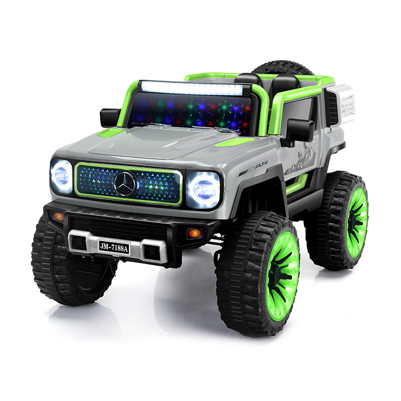 12-V-Vierrad-Rutschauto mit Federung und Schaukel