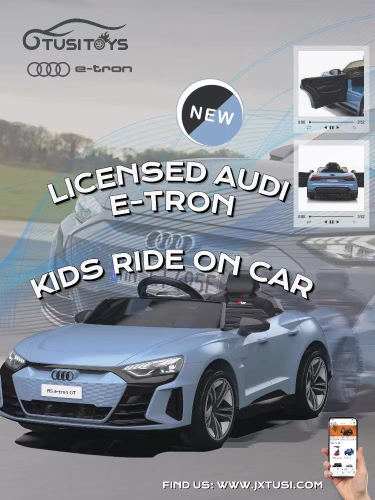 Audi RS E-Tron Kinder fahren auf Auto