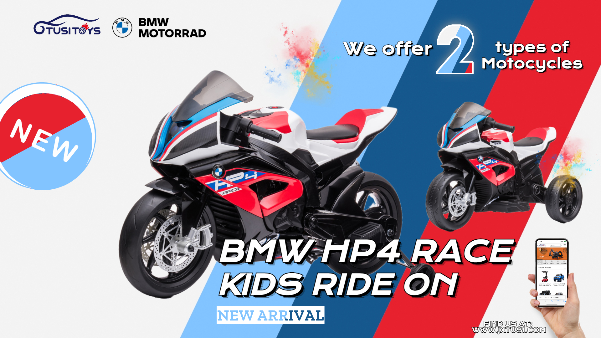 Begrüßen Sie den frischen Neuankömmling unseres BMW HP4 Race Kids Ride ab dem Frühjahr dieses Jahres
