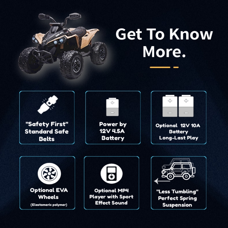 Lernen Sie unser brandneues lizenziertes CAN-AM Renegade ATV für das Offroad-Erlebnis kennen!