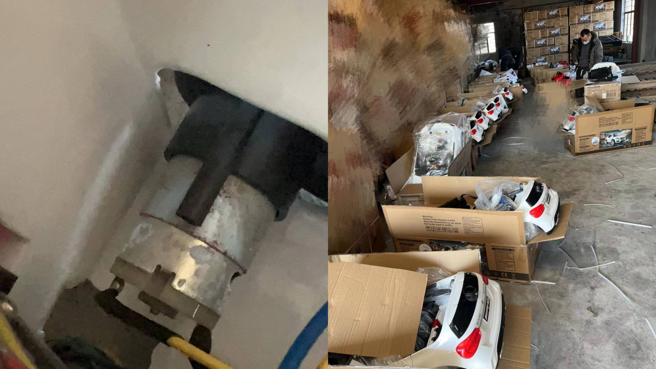 Das sind die Autos, die unser lieber Kunde nicht in den bisherigen Container packen konnte.