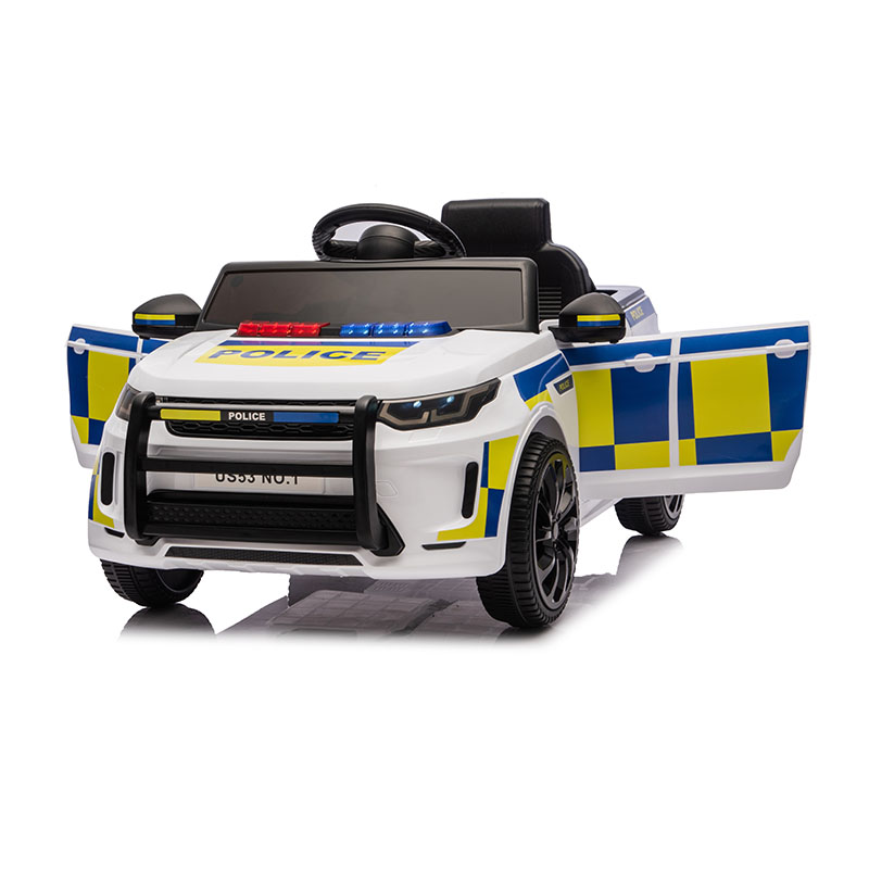 12V 2WD 2-Seater Kids Police Ride-On Car with MP3 player