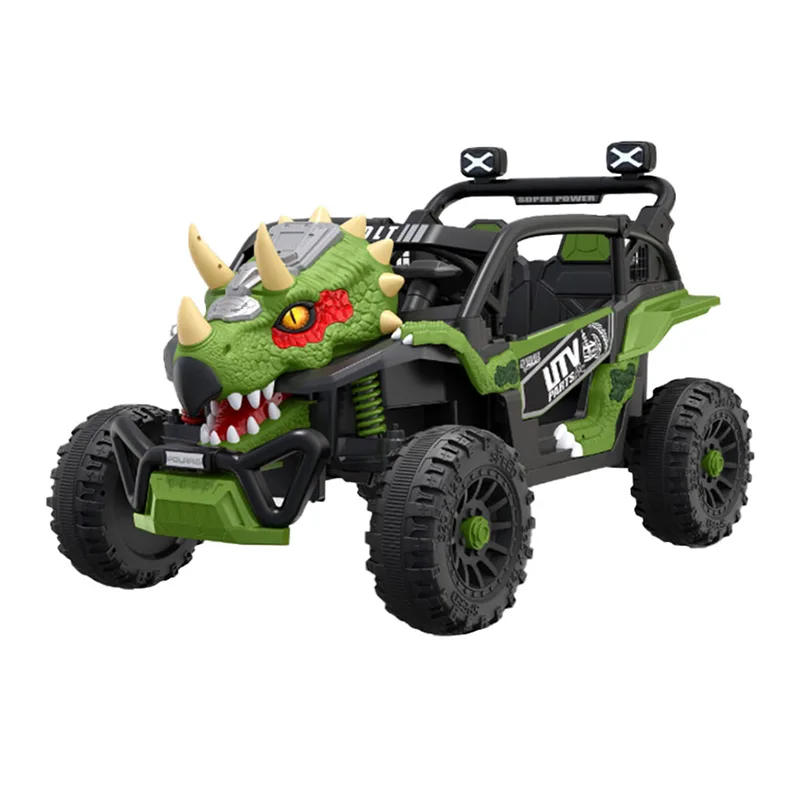Elektroauto für Kinder, 12 V, Fahrt auf einem UTV-Dinosaurierauto